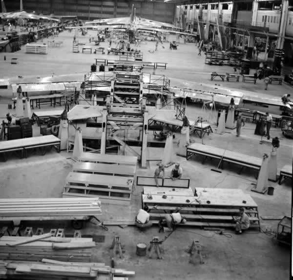 Boeing's B-47 Stratojet assembly line